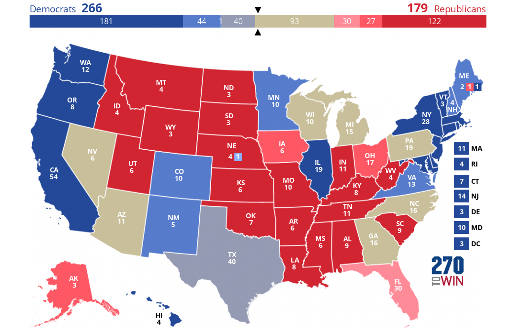 270toWin - 2024 Presidential Election Interactive Map